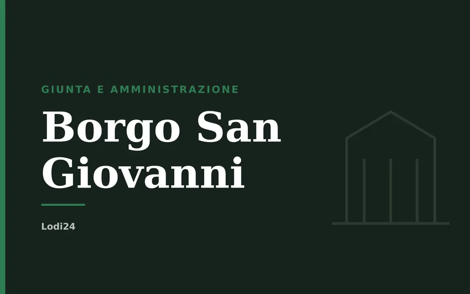 Borgo San Giovanni: Giunta e amministrazione