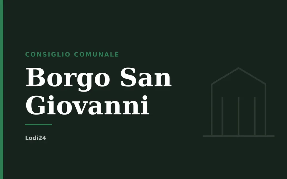 Borgo San Giovanni: Consiglio comunale
